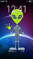 Alien In Space Screen Lock 海報