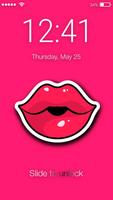Angelina Lips Screen Lock Poster