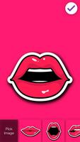 Angelina Lips Screen Lock captura de pantalla 2