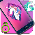 Purple  Unicorn Pink Screen Lock