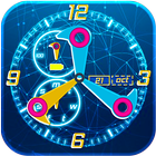 Fidget Spinner Theme Clock ไอคอน