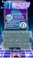 3D Hologram Simulated Keyboard Themes poster