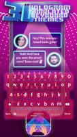 3D Hologram Simulated Keyboard Themes screenshot 1