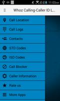 Whoz Calling-Caller ID Locator اسکرین شاٹ 1