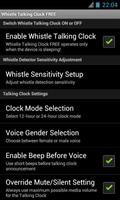 Whistle Talking Clock FREE screenshot 1