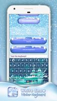 White Snow Winter Keyboard Ekran Görüntüsü 2
