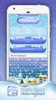 White Snow Winter Keyboard Ekran Görüntüsü 3