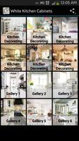 White Kitchen Cabinets plakat