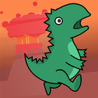 Dino T-Rex : Jurassique courir icône