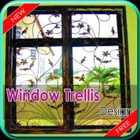 Window Trellis Design Affiche