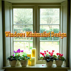 Fenêtre design minimaliste icône
