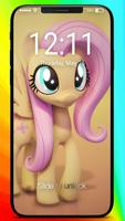 Ponies Princess Fluttershy Wallpaaper Art HD Lock Affiche