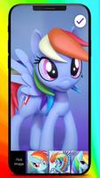 Rainbow Dash Little Princess Art Coloring Pin Lock تصوير الشاشة 2