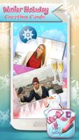Winter Holiday Greeting Cards syot layar 1