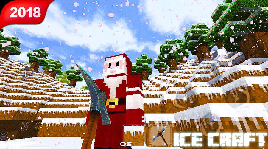 Ice craft. Survival craft logo. Ice craft. Winter ice craft. 7.