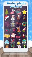 Winter Photo Stickers - New Year 2018 App Affiche