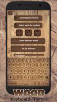 Wood Keyboard Themes: Wooden Keypad with Emoji screenshot 2