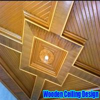 Diseño de techo de madera Poster