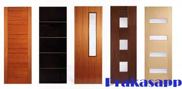 Design della porta in legno