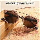 Conception de lunettes en bois icône