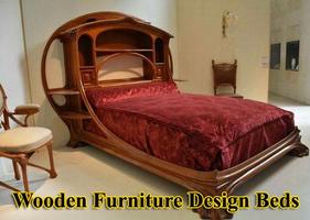 Wooden Furniture Design Beds پوسٹر