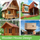 Wooden House Design ícone