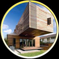 Wooden House Design โปสเตอร์