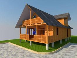 Wooden House Design 스크린샷 3