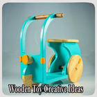 Idées créatives de jouets en bois icône