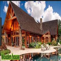 Casa de madeira Cartaz