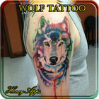 Wilk Tattoo Design ikona