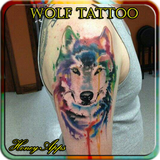 Wolf Tattoo Design icône