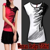 Woman Design T-Shirt Affiche