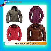 Woman jaket Design poster