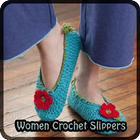 Women Crochet Slippers icône