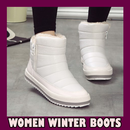 Damskie buty zimowe aplikacja