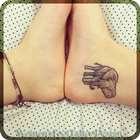 Women's Foot Tattoo Design icône