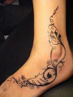 Women’s Foot Tattoo Design Ekran Görüntüsü 3