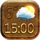 Monde Widget Météo D'horloge icône