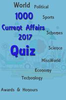 World Current Affairs 2017 Quiz Affiche