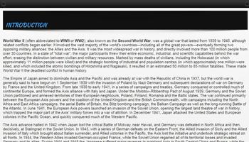 Second World War History 1939 to 1945 (WW2) اسکرین شاٹ 1
