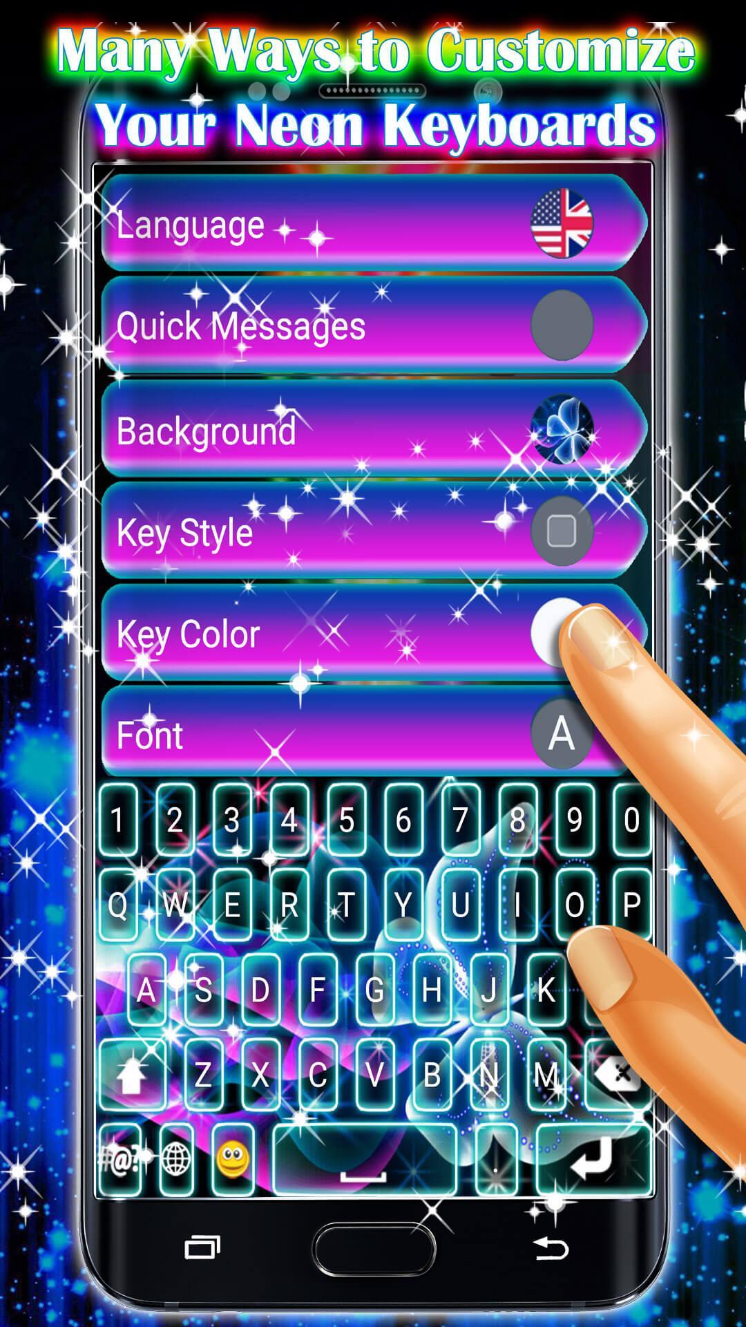 Neon Tastatur Kostenlos 📱 Tastaturen Fürs Handy für Android - APK  herunterladen