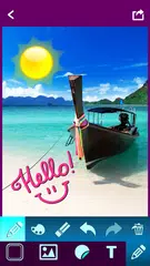 写真 上のテキスト- 写真編集者 アプリダウンロード