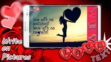 Write on Pictures – Love Text โปสเตอร์