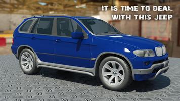 X5 BMW CRASH CAR 3D Affiche