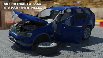 X5 BMW CRASH CAR 3D اسکرین شاٹ 1