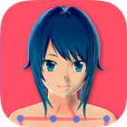 Anime Girl Pose 3D simgesi