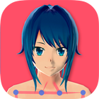Anime Girl Pose 3D icône