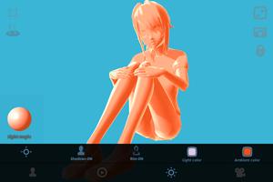Anime Girl Pose 3D capture d'écran 2