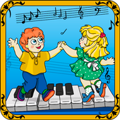Baby piano. Free game icon